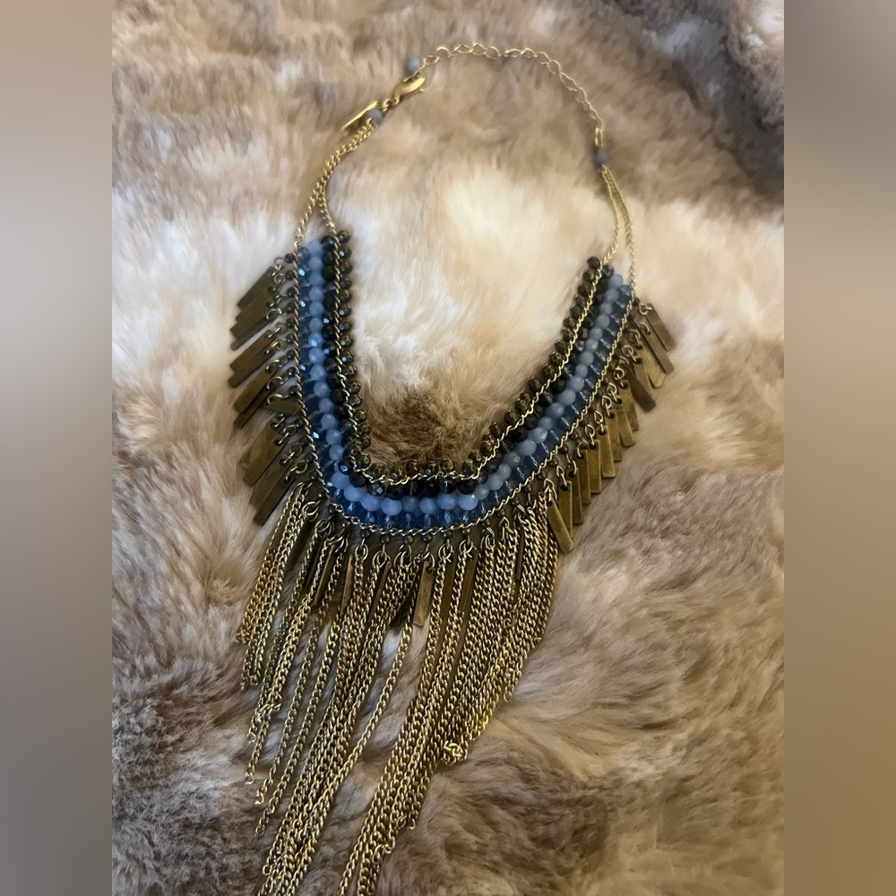 NWOT WHBM FRINGE NECKLACE
